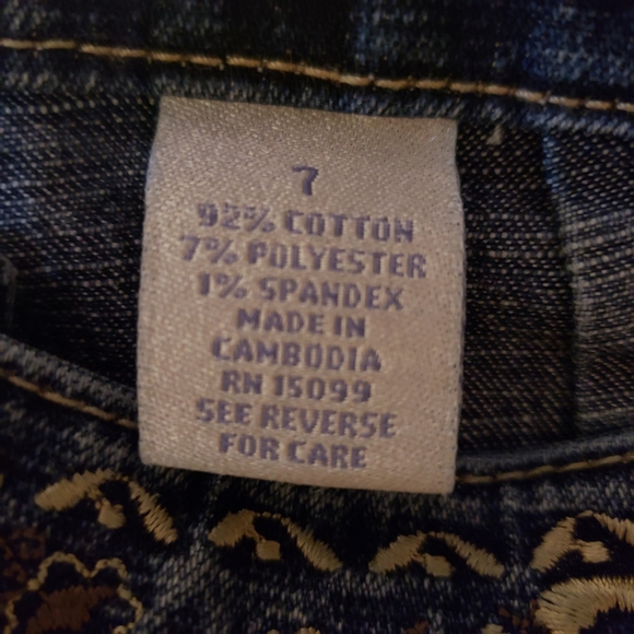 Canyon River Blues embroidered waist jesns size 7 - Picture 6 of 6